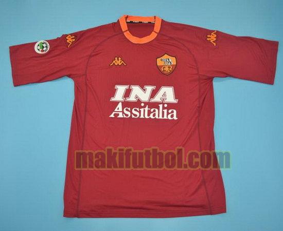 camisetas as roma 2000-2001 primera