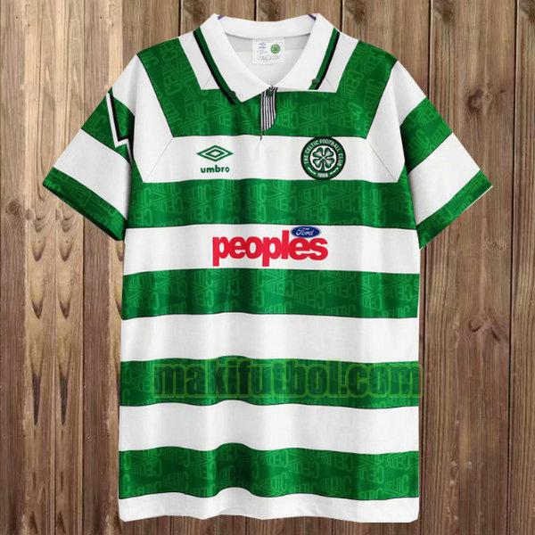 camisetas celtic 1991-1992 primera verde