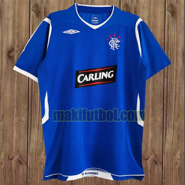 camisetas glasgow rangers 2008-2009 primera azul