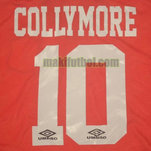 camisetas nottingham forest 1994-1996 primera collymore 10 rojo